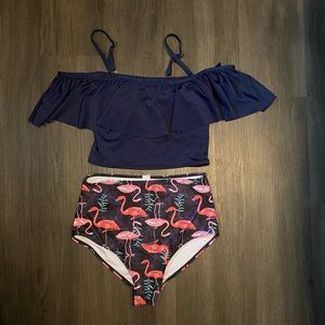 Two piece baiting suit